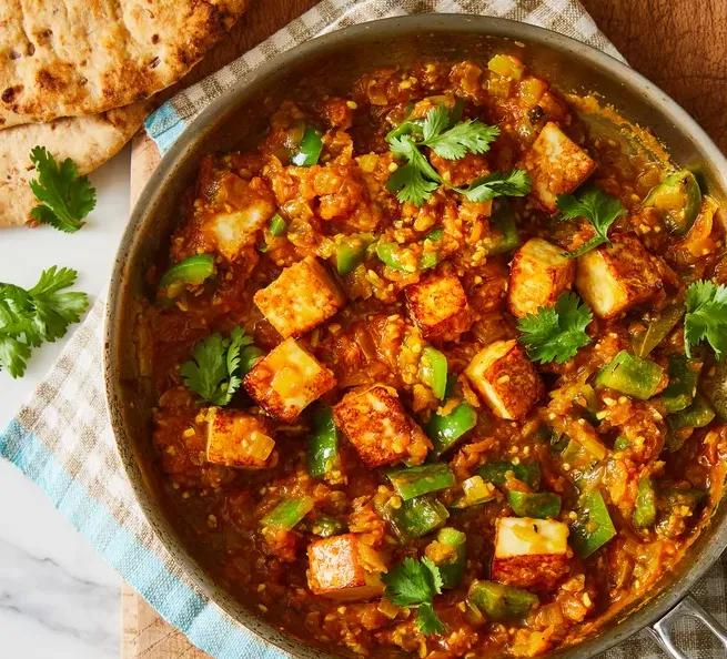Kadai paneer with green peppers at Southern Spices in Winnipeg